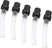 5 pezzi di tubo di scarico universale per motocicletta - coperchio di serbatoio in alluminio Air Vent ATV dirtbike pit bike - nero billet.