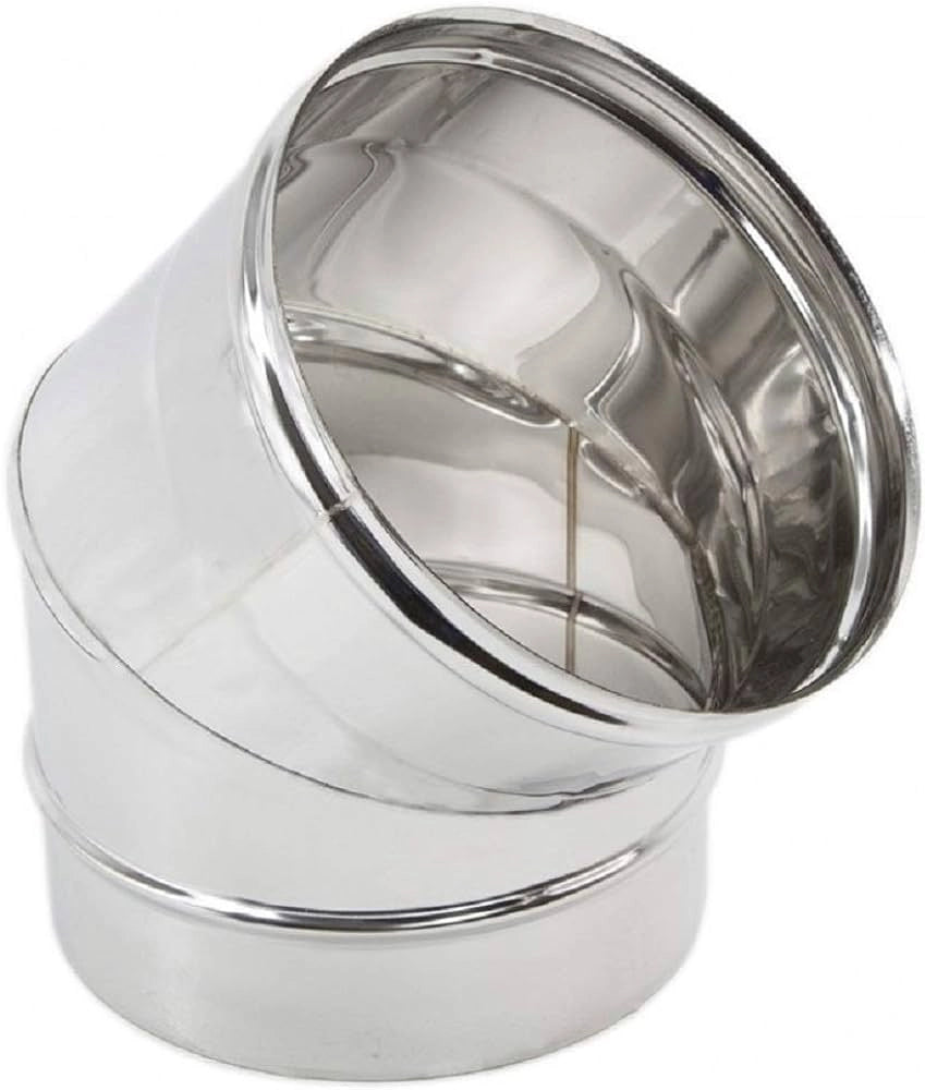 GOMITO A 45  ° PER CANNE FUMARIE  EE ? 120 mm