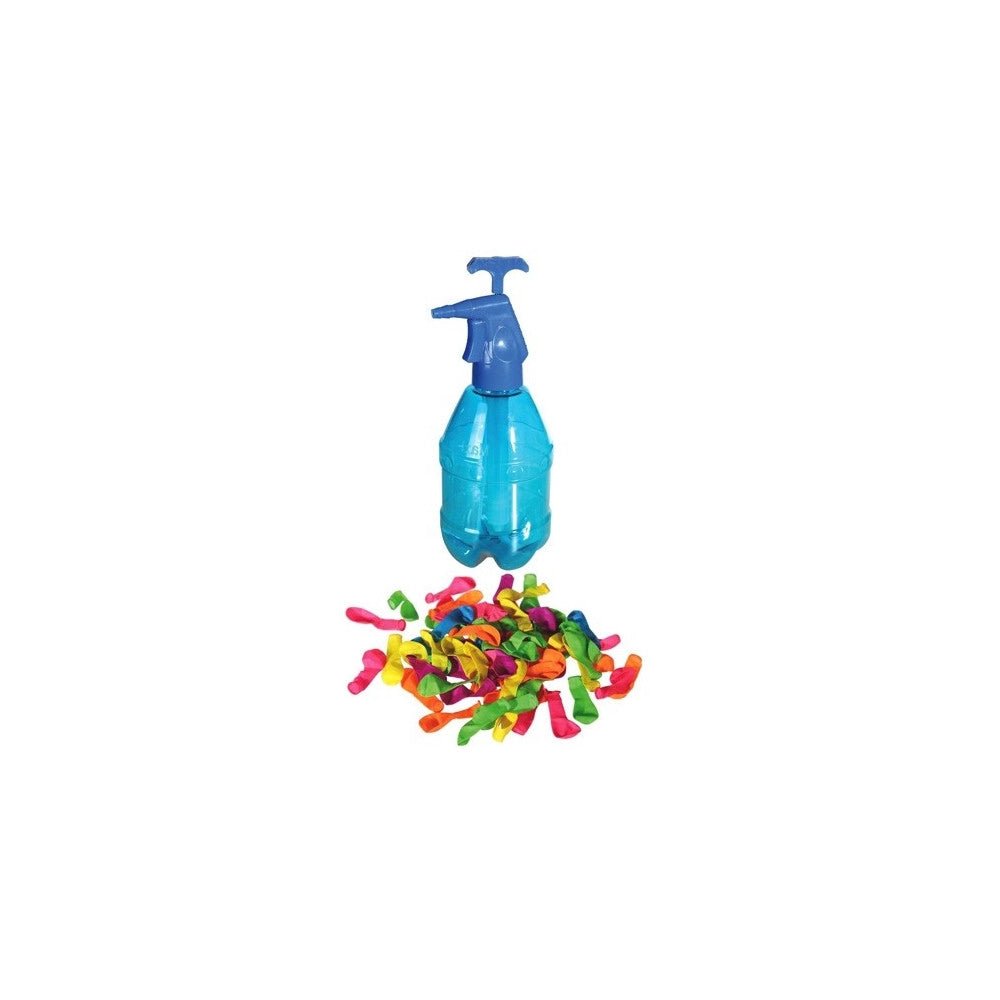 Trade Shop - Pompa 2 Lt Per Gavettone Bombe D'acqua Con 250 Palloncini Inclusi Party Spiaggia -