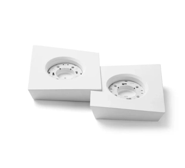 ANCHISE lampada da Soffitto 2 Luce in gesso bianco attacco GX53 L.32X23,5cm