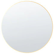 Specchio da parete rotondo senza cornice dorato 80 x 80 cm bagno soggiorno camera da letto
