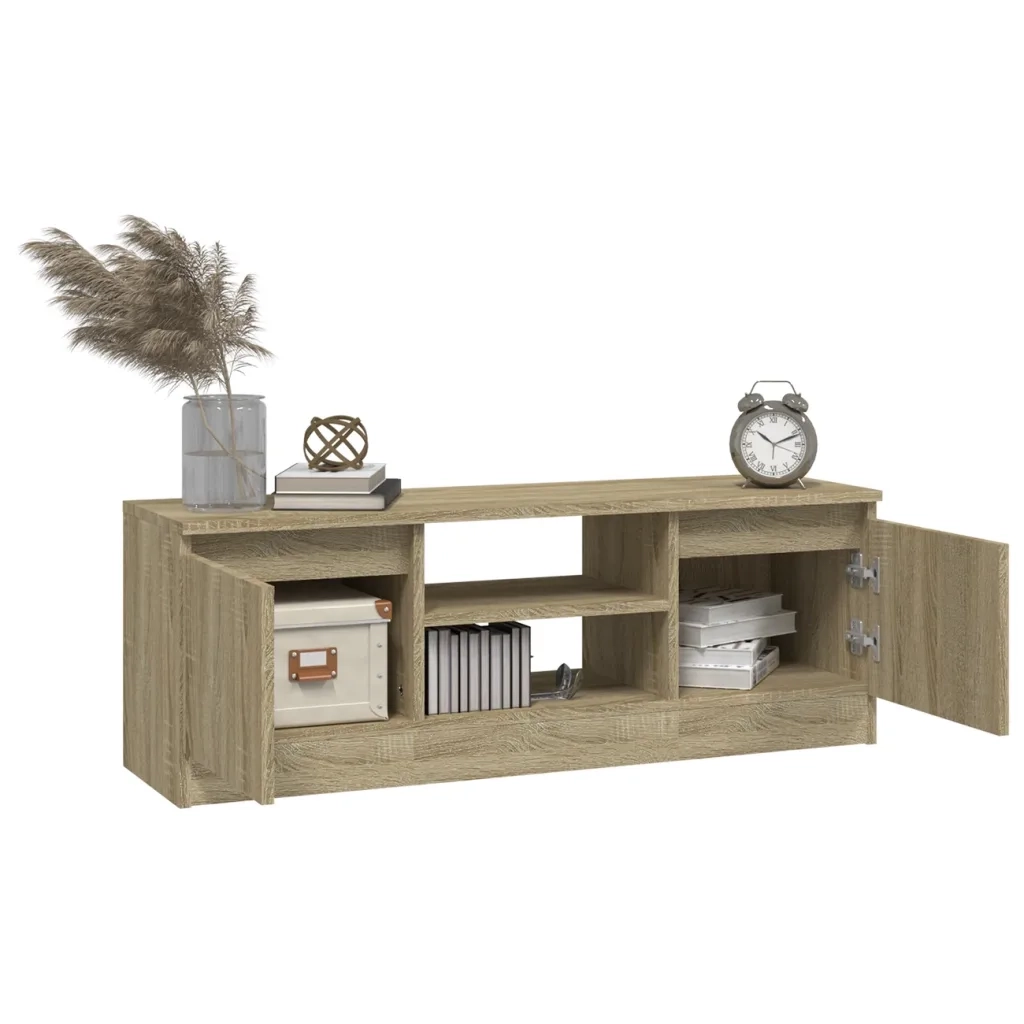 Mobile Porta TV con Anta Rovere Sonoma 102x30x36 cm 823353