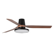 PUNT TUB TAK M Ventilatore nero/noce 3000K