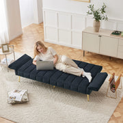 Divano Letto Pieghevole in Velluto ¨C Xylo ¨C Grigio