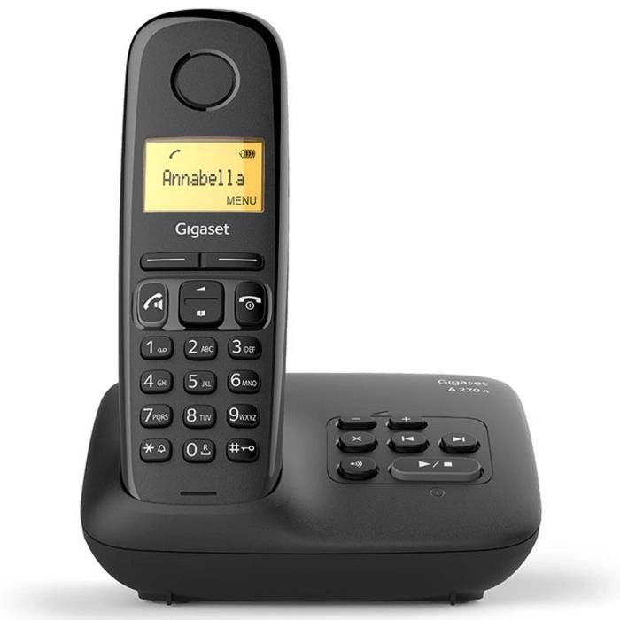 Gigaset A270 Un assolo con segreteria nera