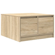 Tavolino da salotto | Tavolino da caff¨¨ | Tavolino da Soggiorno con Cassetti Rovere Sonoma 70,5x70x40 cm