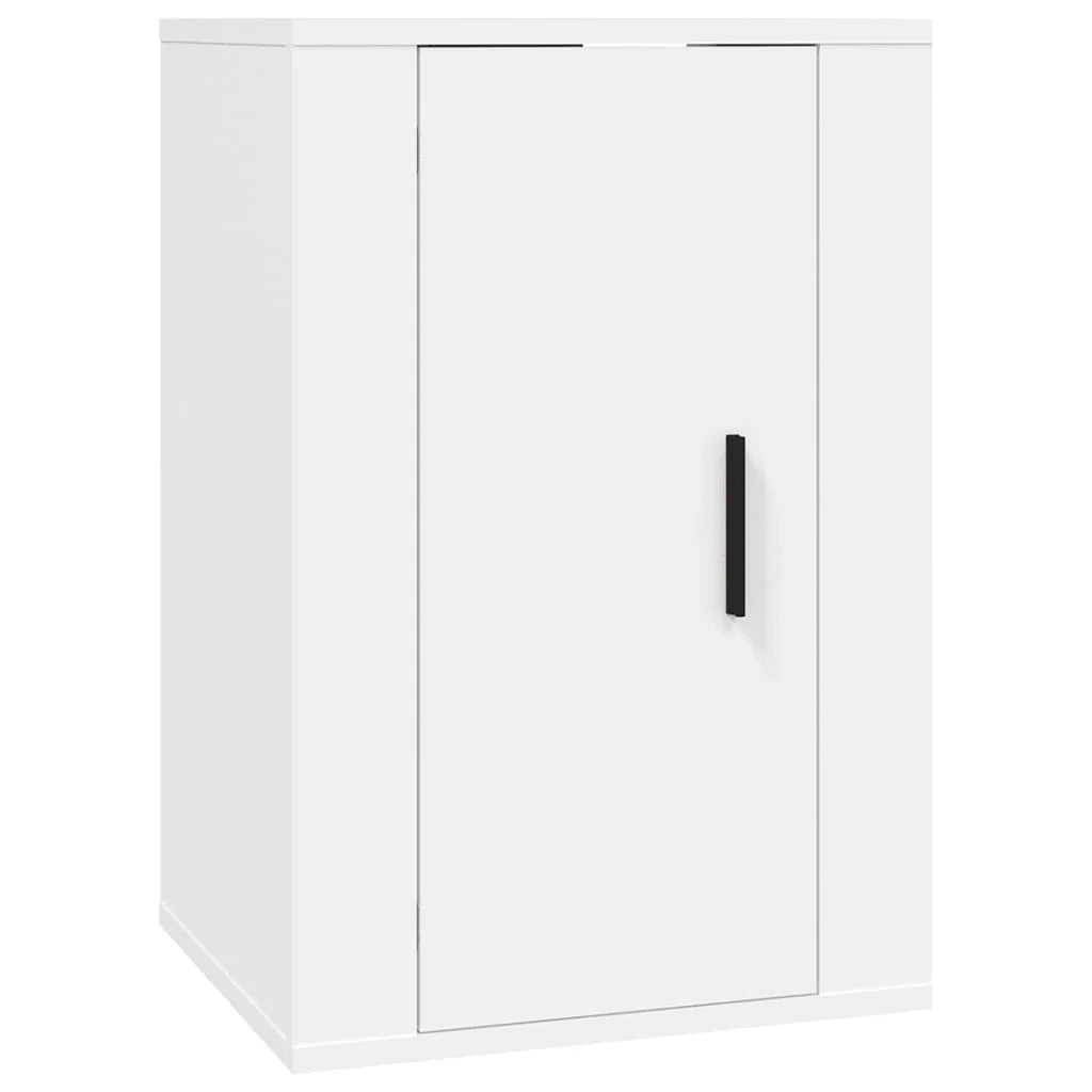 Mobile TV multimediale da parete mensola TV credenza mobile TV sala da pranzo soggiorno camera da letto 2 pezzi 40 x 34,5 x 60 cm bianco 02_0028912