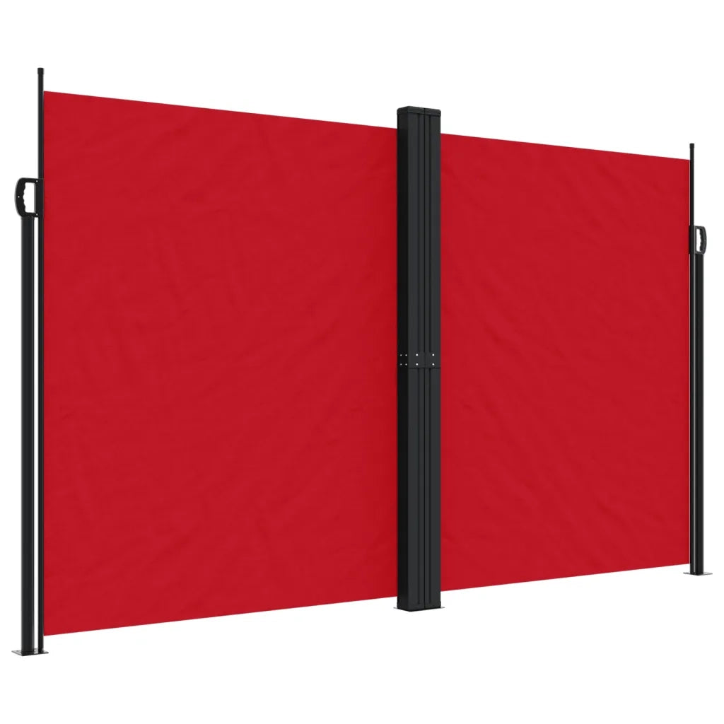 Tenda da Sole | Tenda parasole Laterale Retrattile Rossa 200x1000 cm