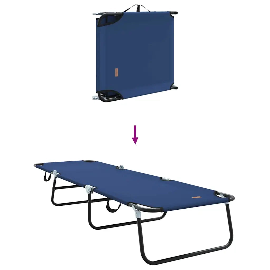 Lettino prendisole pieghevole Blu 188 x 57 x 86,5 cm Poliestere 42003140