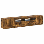 Mobile TV LED a 5 pezzi Rovere Fumo Legno ingegnerizzato 3417007