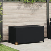 Contenitore da Giardino Nero 120x65x61 cm in Polyrattan 310089