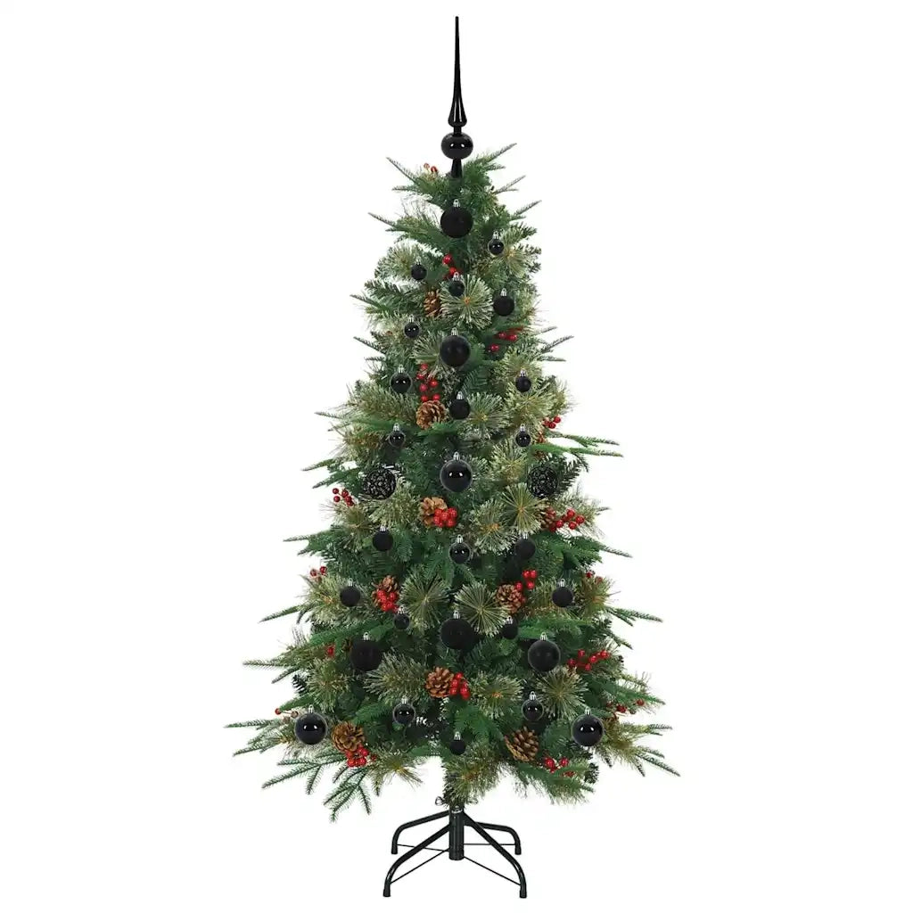 Albero di Natale | Decorazioni natalizie Artificiale con Rami Pieghevoli Verde 120 cm
