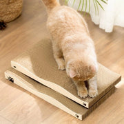 Pannello di gatto con grattatrice a doppia faccia, texture premium, pannello di gatto sostenibile per gatti, doppia faccia e riciclabile, con erba di gatto (2 pezzi)