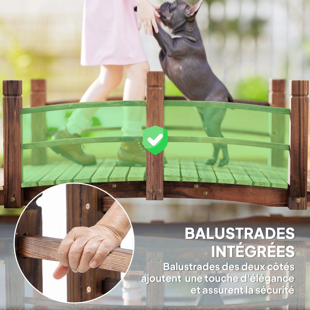 Ponticello da Giardino ¨C zephmum ¨C Legno di Pino 152.5x67x48 cm