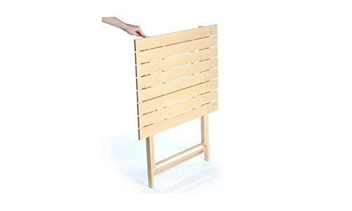 VIGOR-BLINKY IT223-18 Prince Tavolo Pieghevole da Esterno Legno di Faggio FSC 60x80x72 cm colore Naturale