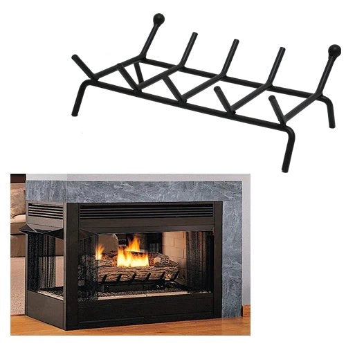 BRUCIALEGNA CON SFERA PER CAMINO 5 barre, cm 50x30x15h - MADE IN ITALY