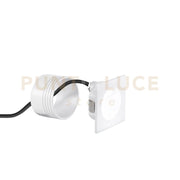 SEGNAPASSI LED ONYX BIANCO QUADRATO 3W 420LM 4000K IP54 7,4X7,4X4,8CM