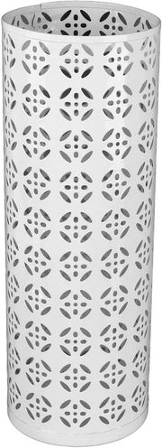 Paraplu per ingresso rotondo in metallo decorativo, standard per paraplu, bianco, piccolo