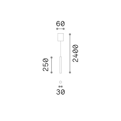 Lampadario Look Led 11.5W Luce Calda Bianco Regolabile Ideal Lux