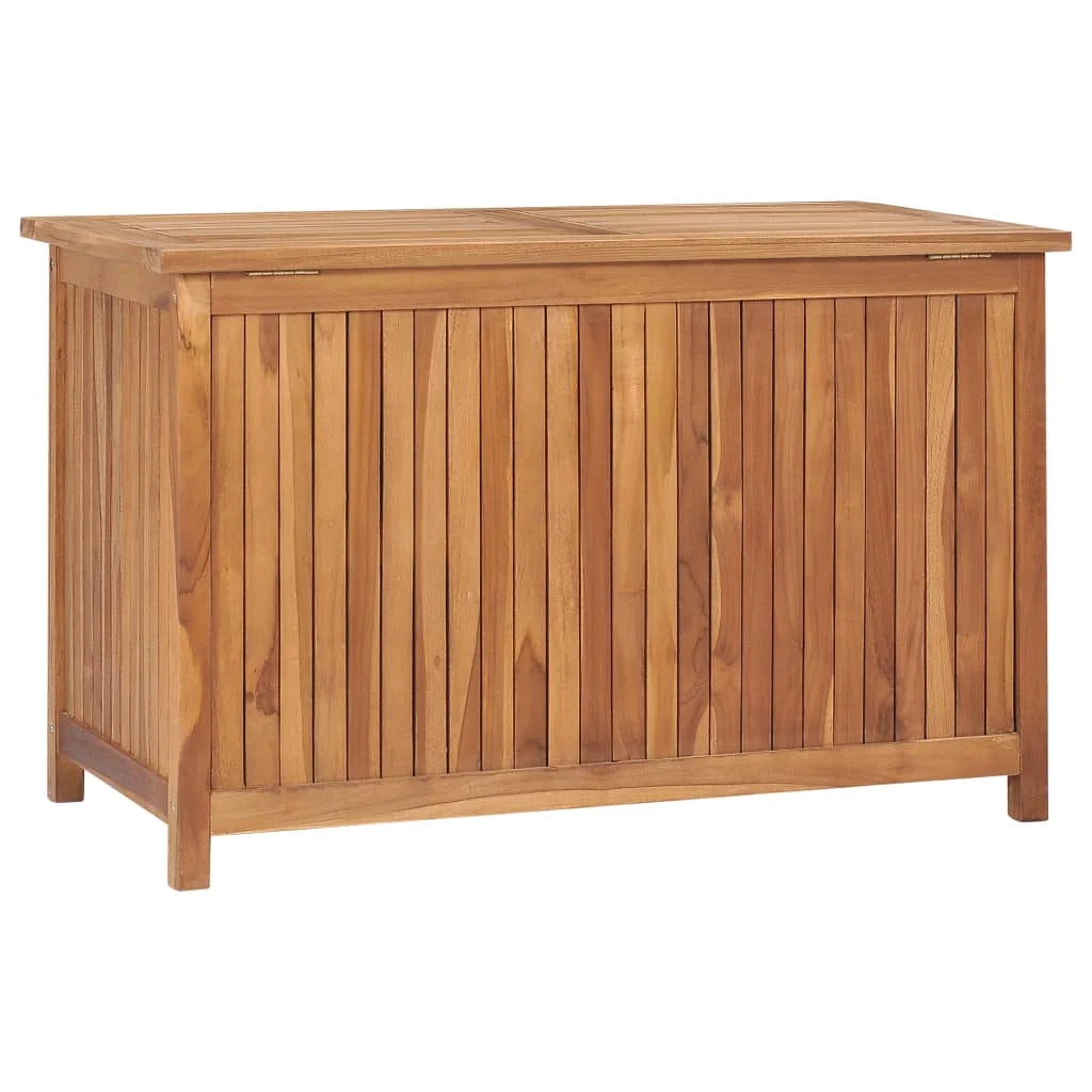 Cassetta portaoggetti per mobili da giardino 90 x 50 x 58 cm in legno massello di teak 02_0013054