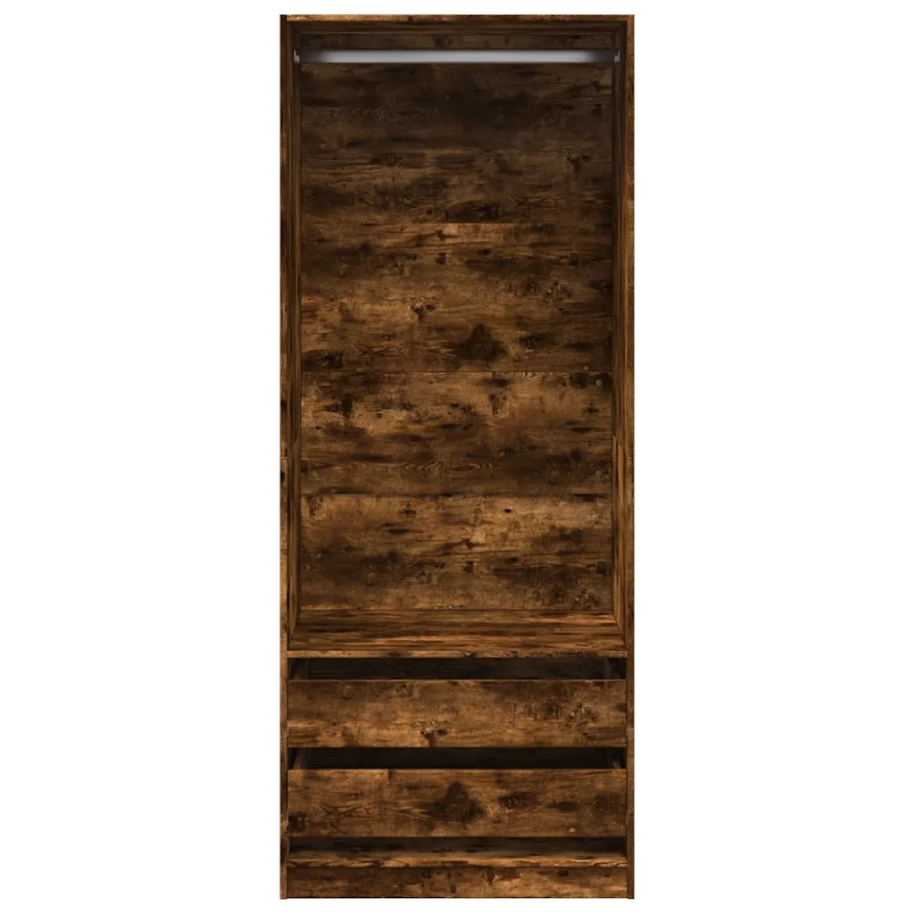 Armadio Rovere Fumo 80x50x200 cm in Legno Multistrato 3307751