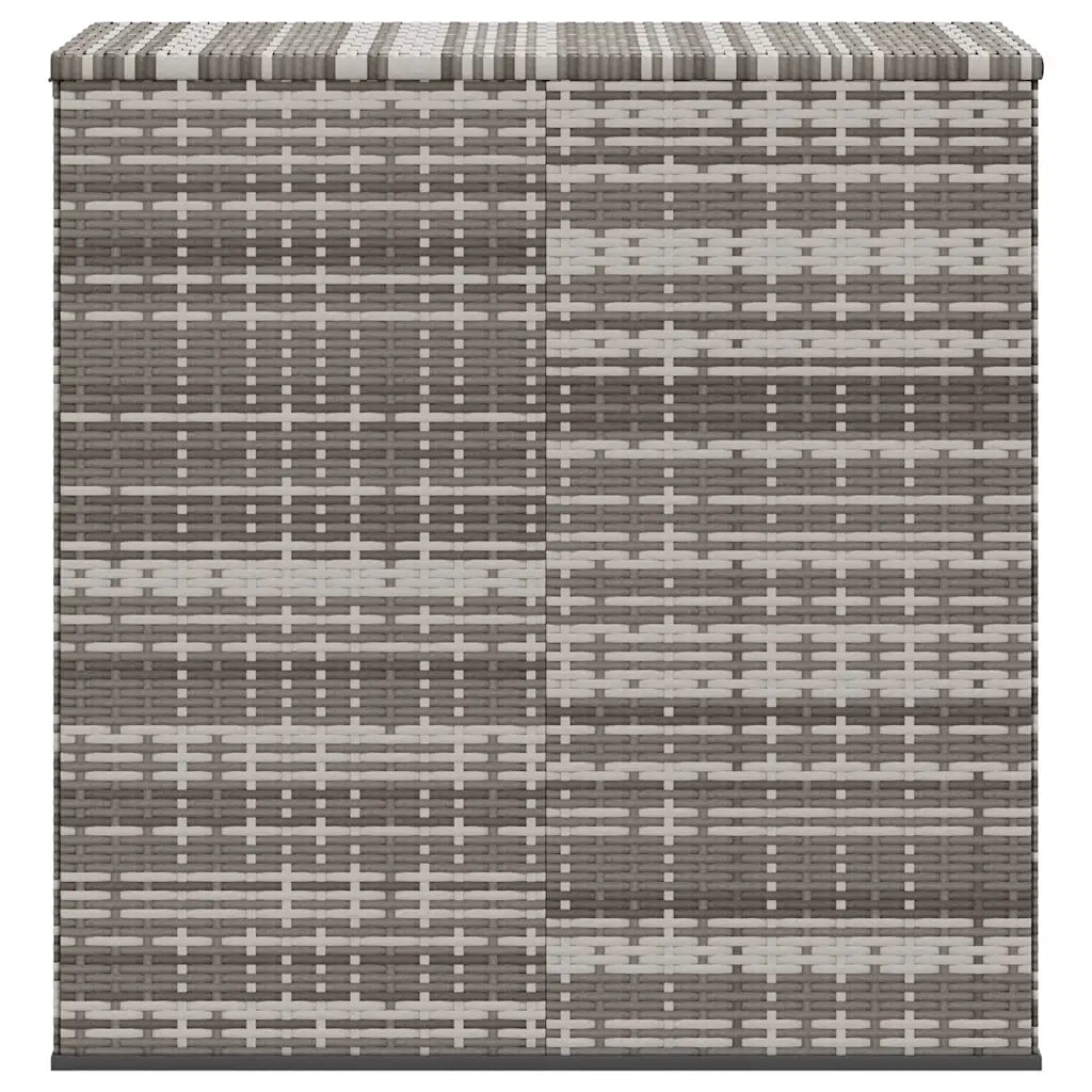 Contenitore da Giardino in Rattan PE 100x49x103,5 cm Grigio cod mxl 78457