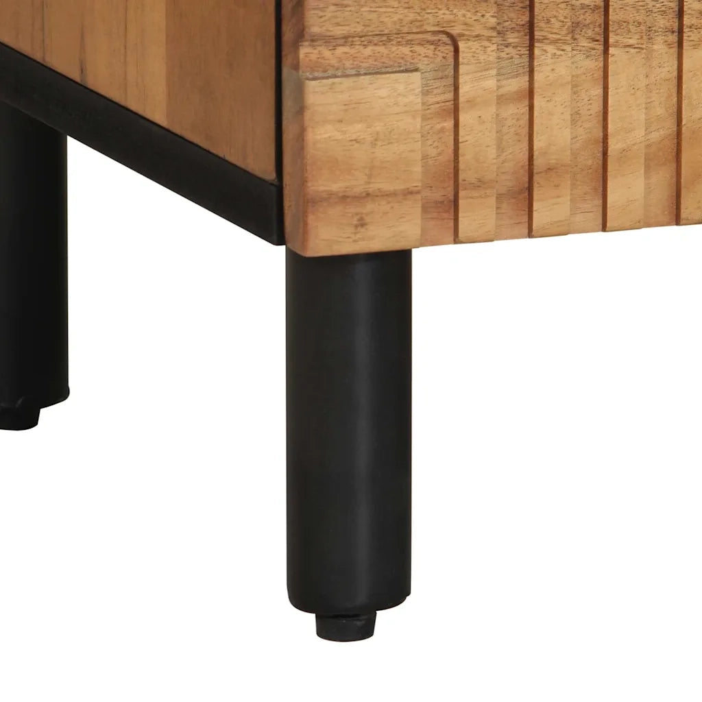 Mobile Porta TV 70x33x46 cm in Legno Massello di Acacia