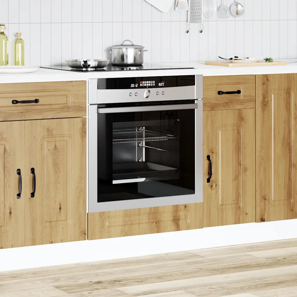 Pensile da cucina | Armadio per Forno Kalmar Rovere Artigianale Legno Multistrato