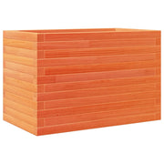 Fioriera | Cassetta per fiori | Vaso Giardino Marrone Cera 70x40x46 cm Legno Massello Pino
