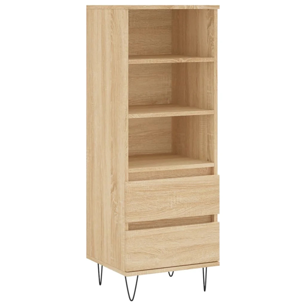 Buffet credenza cassettiera armadio mobile contenitore organizer cucina soggiorno salotto rovere Sonoma alto 40 x 36 x 110 cm legno ingegnerizzato marrone 02_0034058