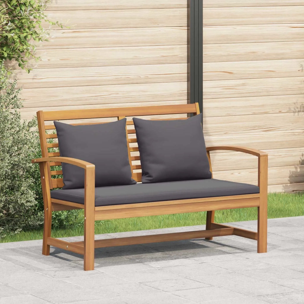 Salotto da Giardino-Set Panchina e Tavolo da Giardino con Cuscini 2 Pezzo 788376