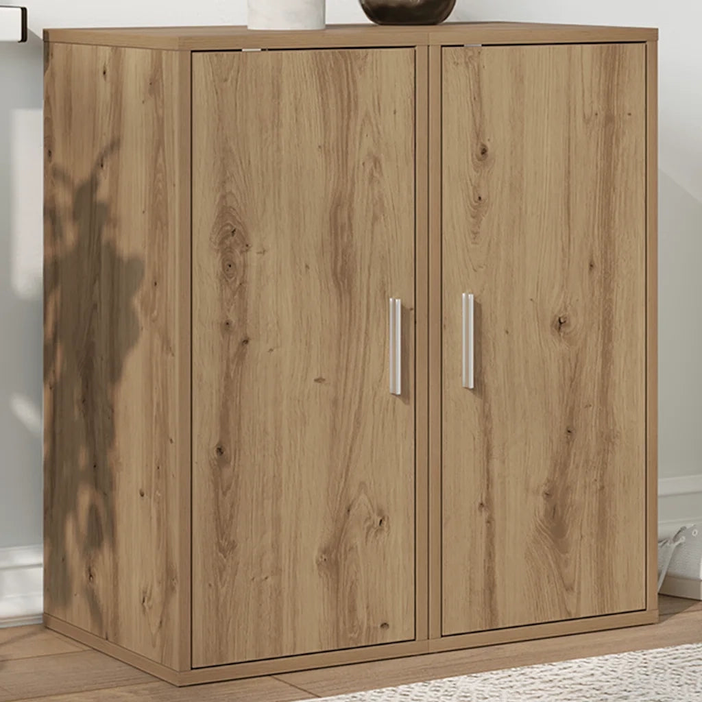 vidaXL Scarpiere 2 pz Rovere Artigianale 32x35x70 cm in Truciolato