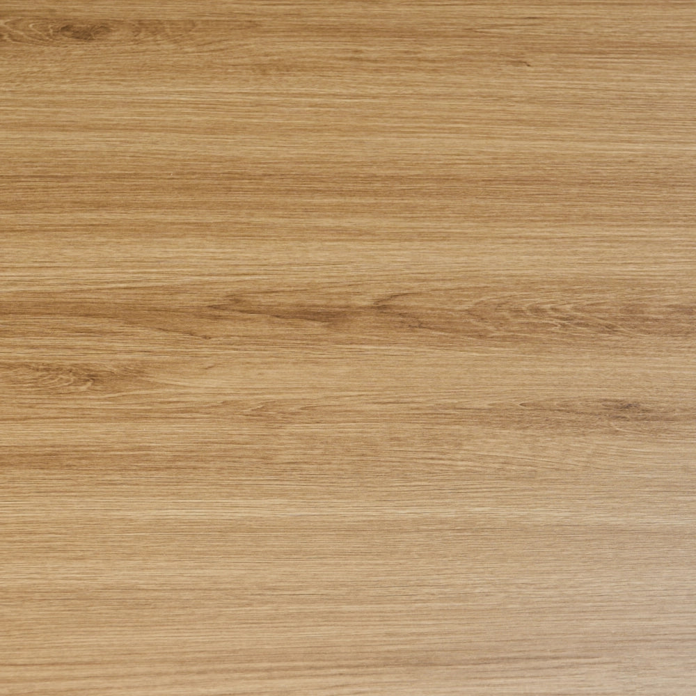 Tavolo da pranzo moderno in MDF e metallo 120 x 70 cm Mobili per il soggiorno Marrone chiaro e bianco