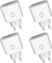 Set di contattori Wi-Fi da 4 - contattore Wi-Fi intelligente con app, contattore di interruzione intelligente, 16A, compatibile con Alexa e Google Home