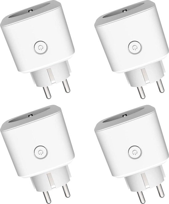 Set di contattori Wi-Fi da 4 - contattore Wi-Fi intelligente con app, contattore di interruzione intelligente, 16A, compatibile con Alexa e Google Home
