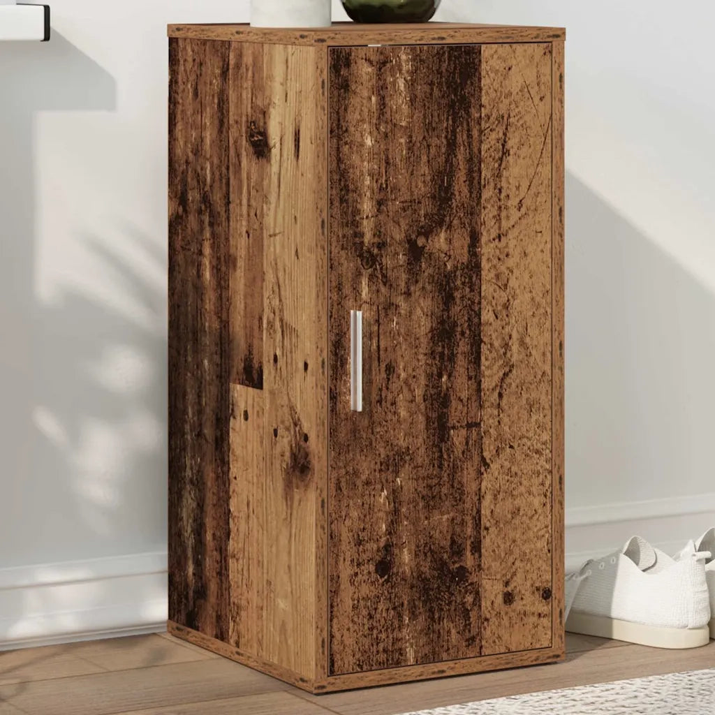 Scarpiera Legno Antico 32x35x70 cm in Legno Multistrato 856704