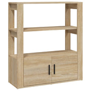 Credenza | Madia | Buffet da pranzo | Armadio da pranzo Rovere Sonoma 80x30x90 cm in Legno Multistrato
