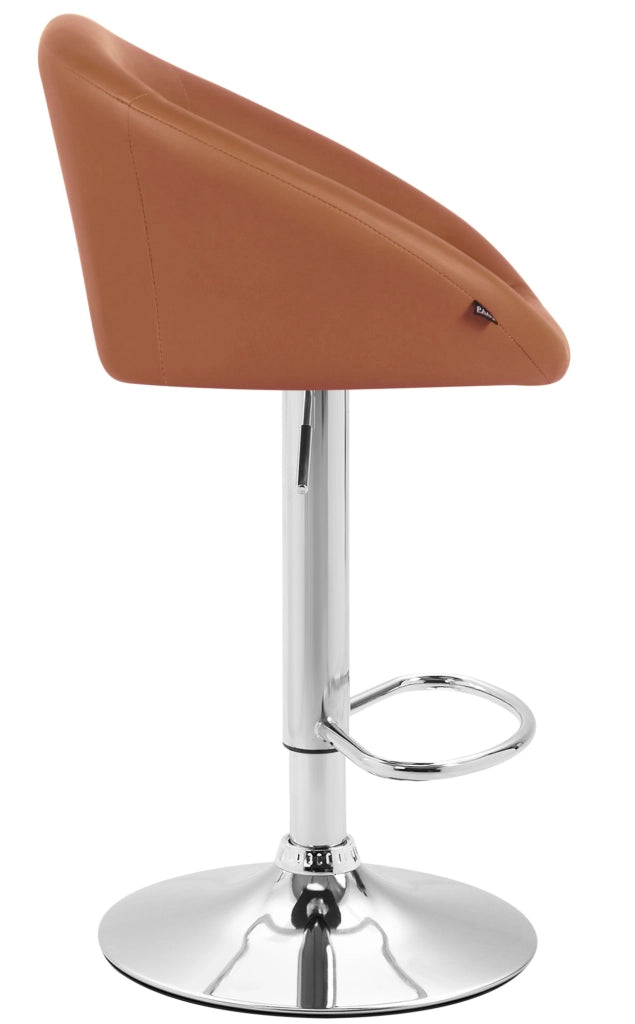 Sgabello Miami Similpelle marrone chiaro