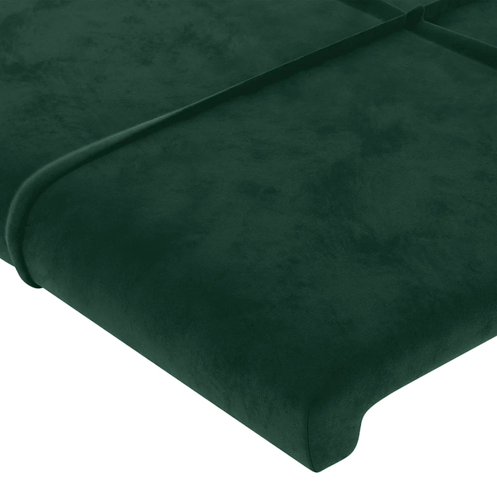 Giroletto senza Materasso Verde Scuro 100x200 cm in Velluto 3125742