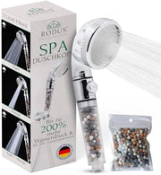 Douchekop ionico con aumento di pressione per una maggiore pressione dell'acqua, dotato di 3 filtri e 1 filtro PP sostituibile