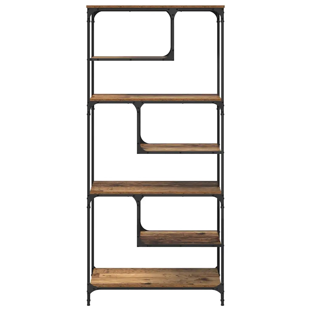 Libreria-Scaffale per Libri-Mobile di Stoccaggio Legno vecchio 81 x 36 x 176 cm Legno multistrato