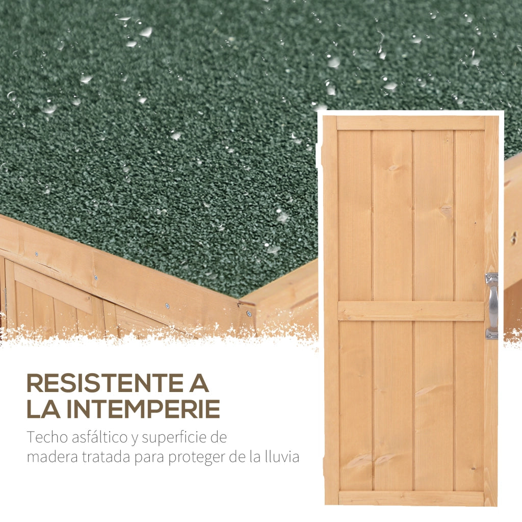 Armadio da Giardino in Legno ¨C zephmum ¨C 74x43x88 cm