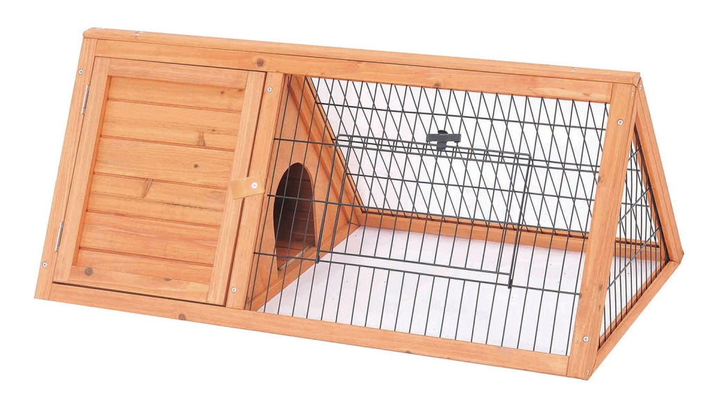 Conigliera da Esterno 116x50x41 cm Rabbit 5 Casetta con Area Esterna in Legno di Abete Impregrato