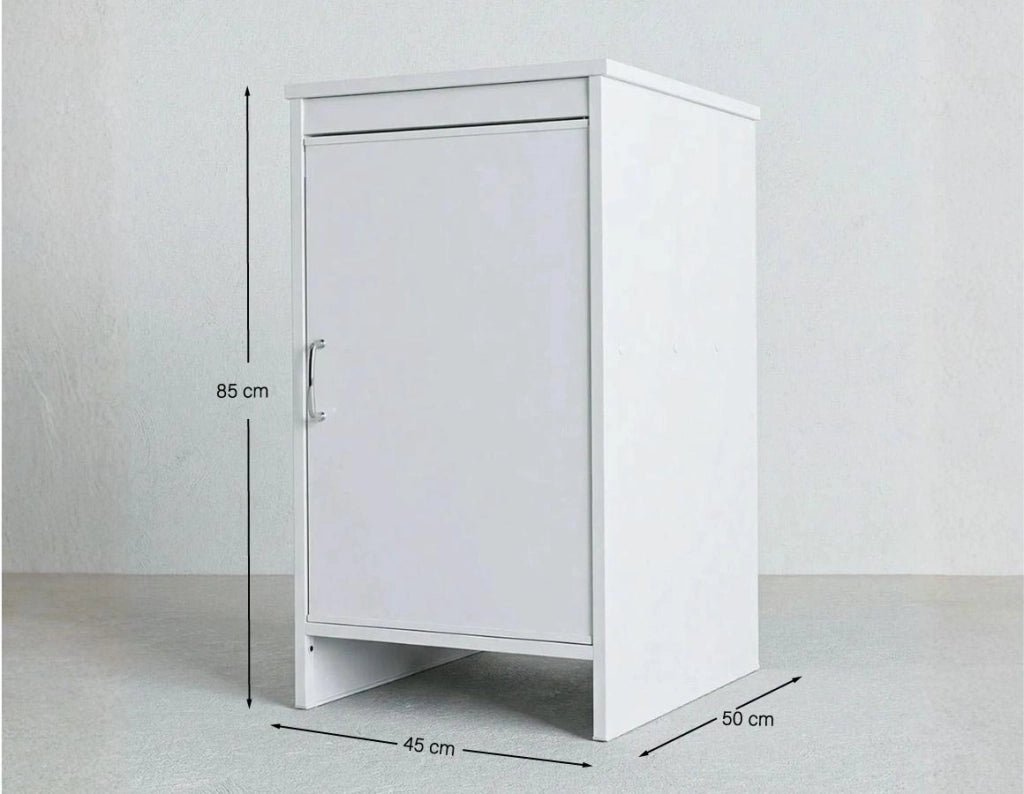 Base Lavanderia NEXA BASE 45 – Mobile in PVC con Ripiano Interno – 45x50x85 cm Bianco_