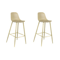 Set 2 Sgabelli 47,5x47xH91,5 cm in Polipropilene Frida Giallo