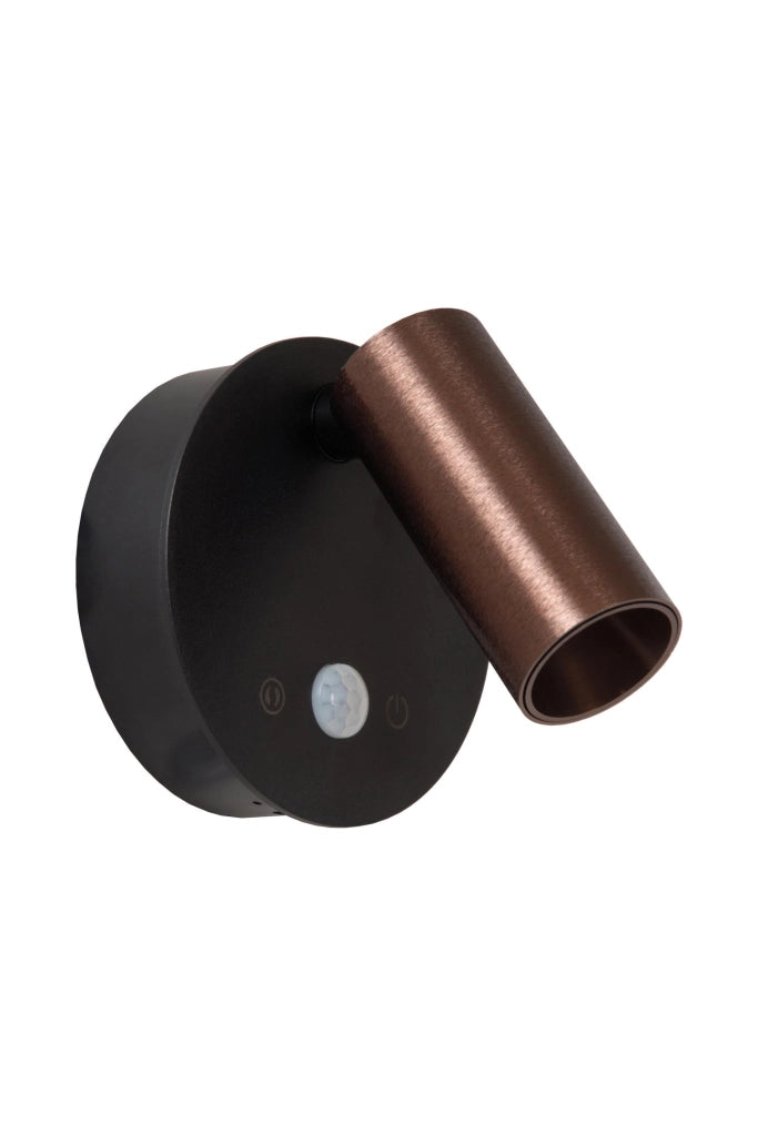 Faretto da parete rotondo LED 2W PIR TONI Lucide