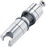 Manicotto per doccia universale, beugola per doccia regolabile, supporto per doccia, maniglione per doccia 360° rotativo per gommapiuma con diametro esterno 20-25 mm, manicotto per doccia verniciato a cromatura alta