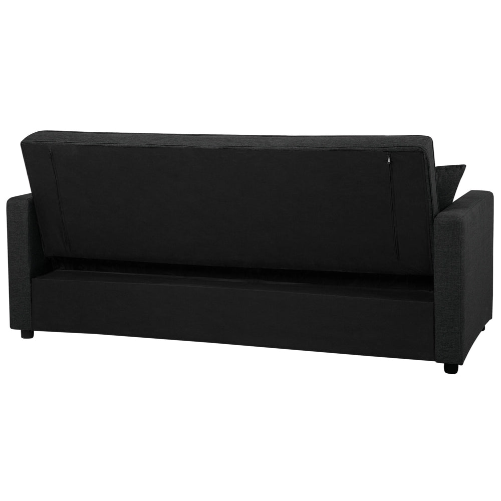 Divano Letto color Nero Funzione Sonno Imbottito stile Moderno contemporaneo soggiorno