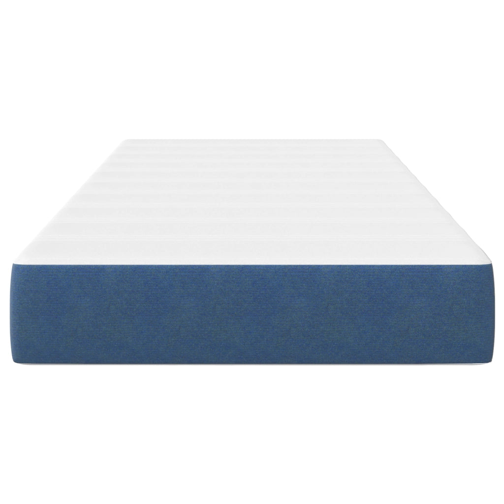 Materasso a molle insacchettate  Blu Medio 80x200x20 cm in Tessuto