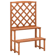 Supporto per piante e traliccio 70 x 42 x 115 cm in legno massello di abete marrone 02_0045026